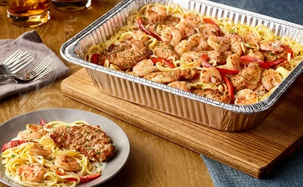 Chicken and Shrimp Carbonara (Serves 4-6)