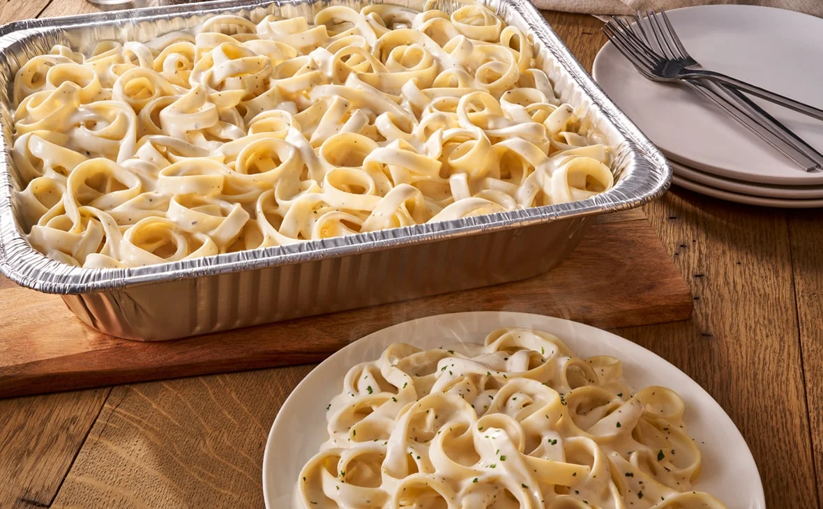 Fettuccine Alfredo (Serves 4-6)